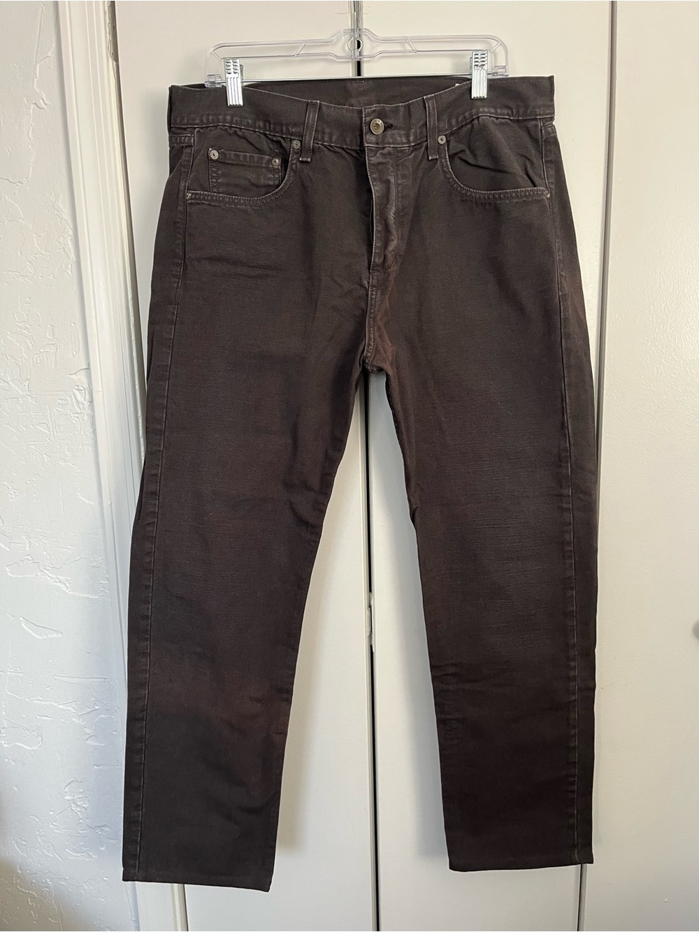 Men's Charcoal Grey Rag & Bone Slim Straight Jeans